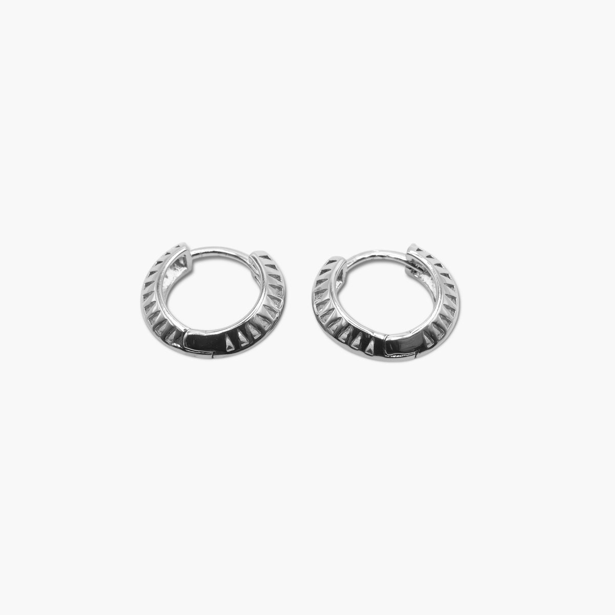 Etched Hoop Earrings