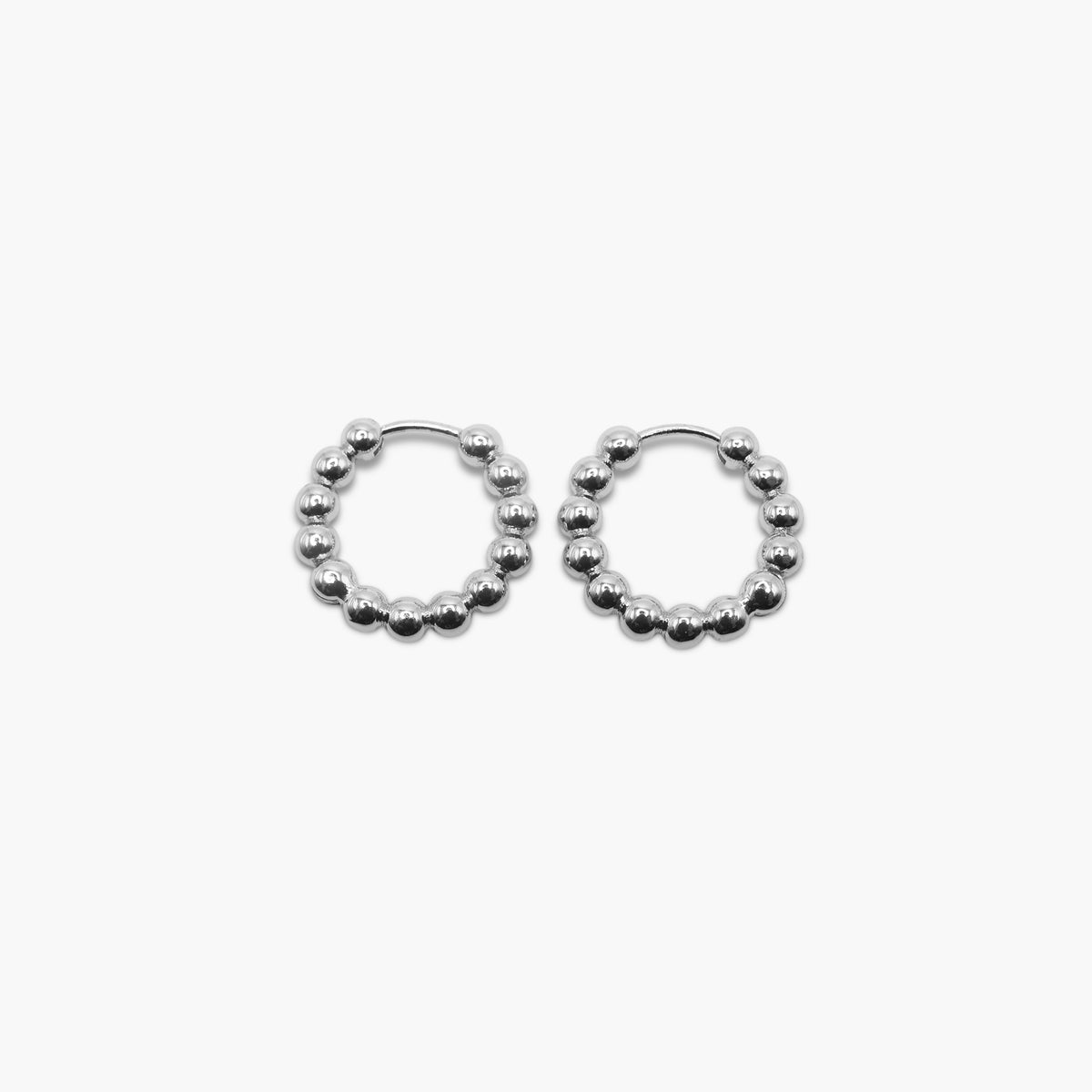 Round Ball Hoop Earrings