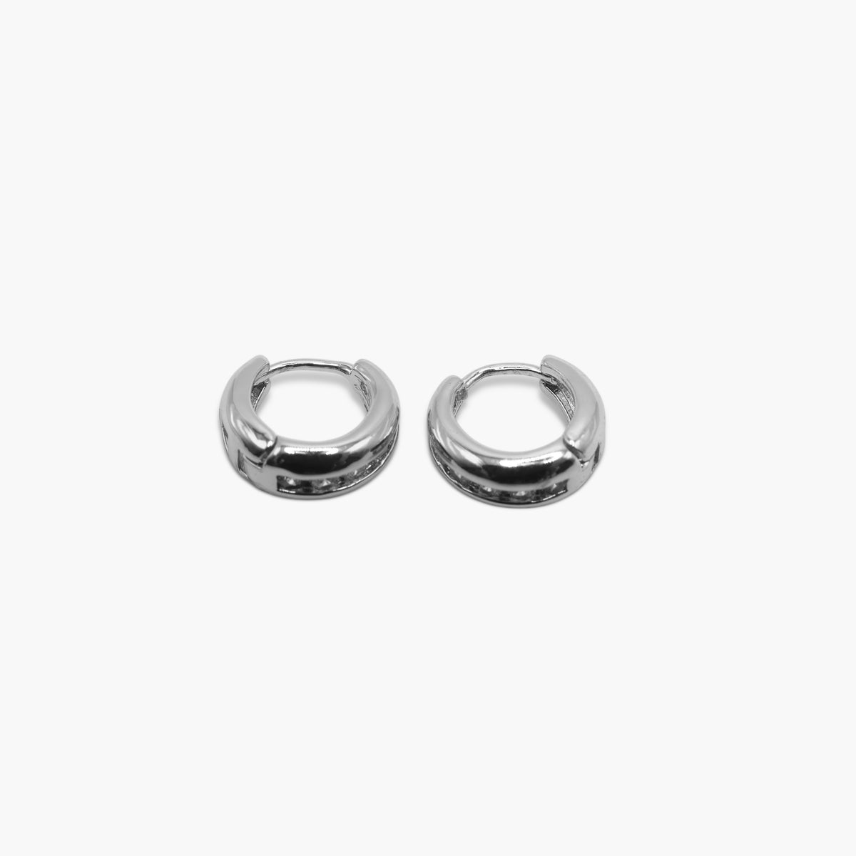 Polished Huggie Hoop Earrings