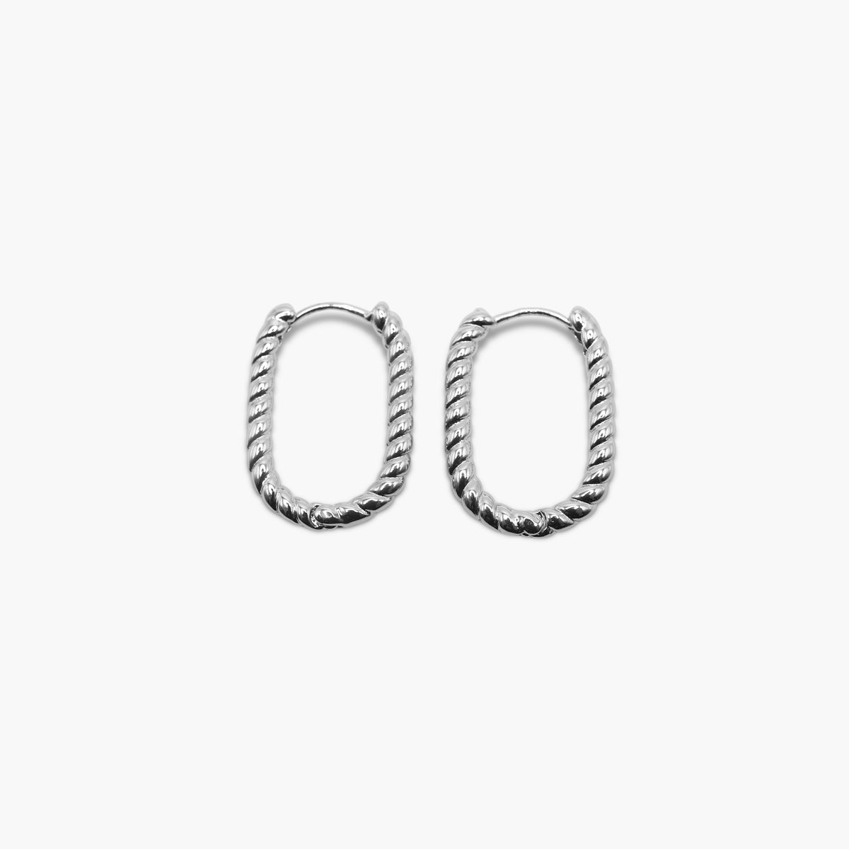 Rope Twist Hoop Earrings