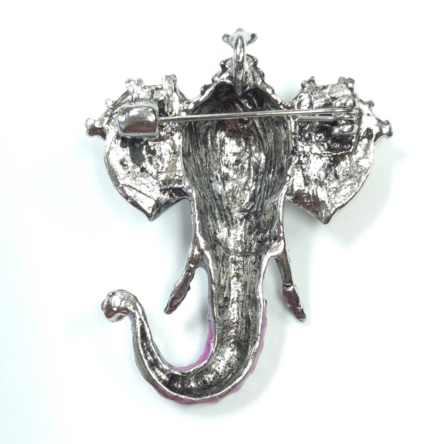 BR0233 | Sculpted Elephant Accent Brooch | GBR1213