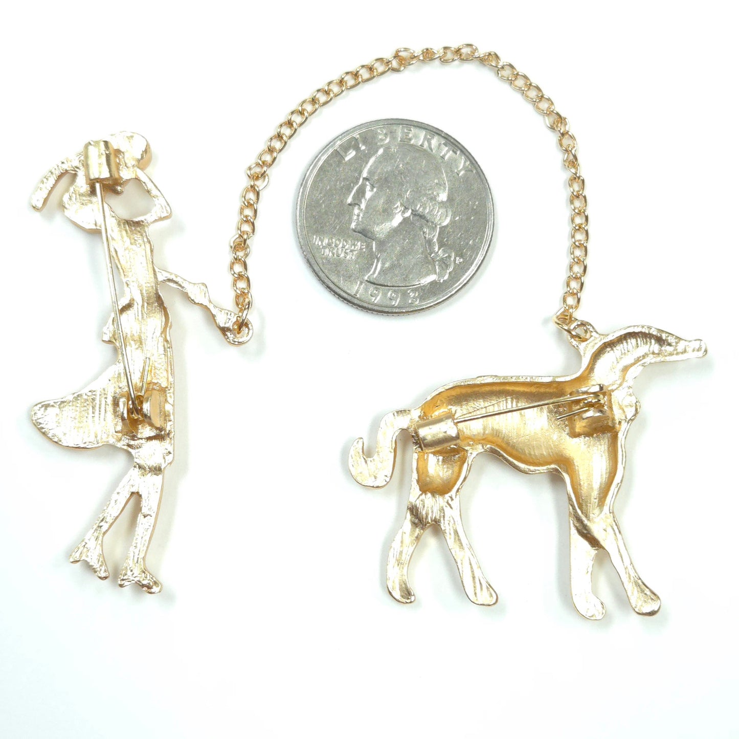 BR0235 | Lady & Hound Statement Brooch | GBR1215