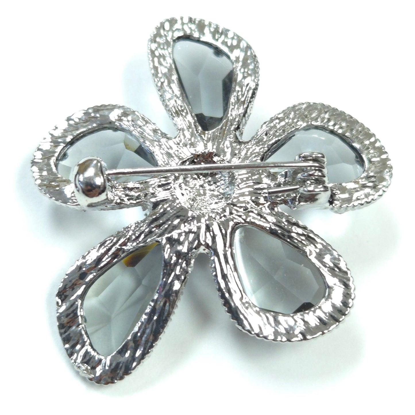 BR0246 | Faceted Floral Accent Brooch | GBR1226
