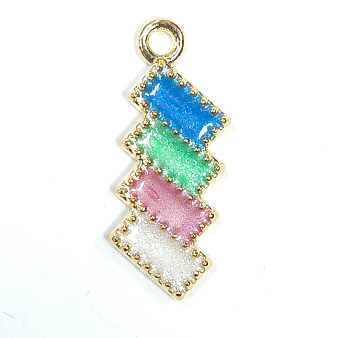C0203 | Pastel Geometric Enamel Charm | GC1121