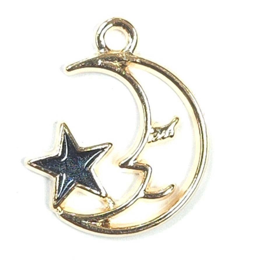 C0170 | Crescent Moon Star Charm | GC1122