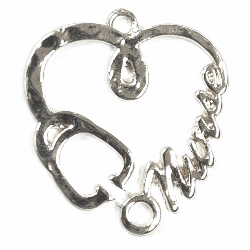 C0157 | Nurse Stethoscope Heart Charm | GC1123