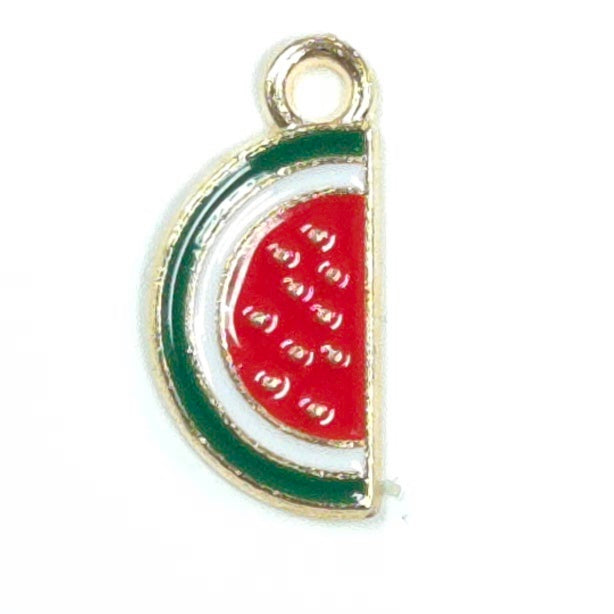 C0106 | Watermelon Slice Enamel Charm | GC1126