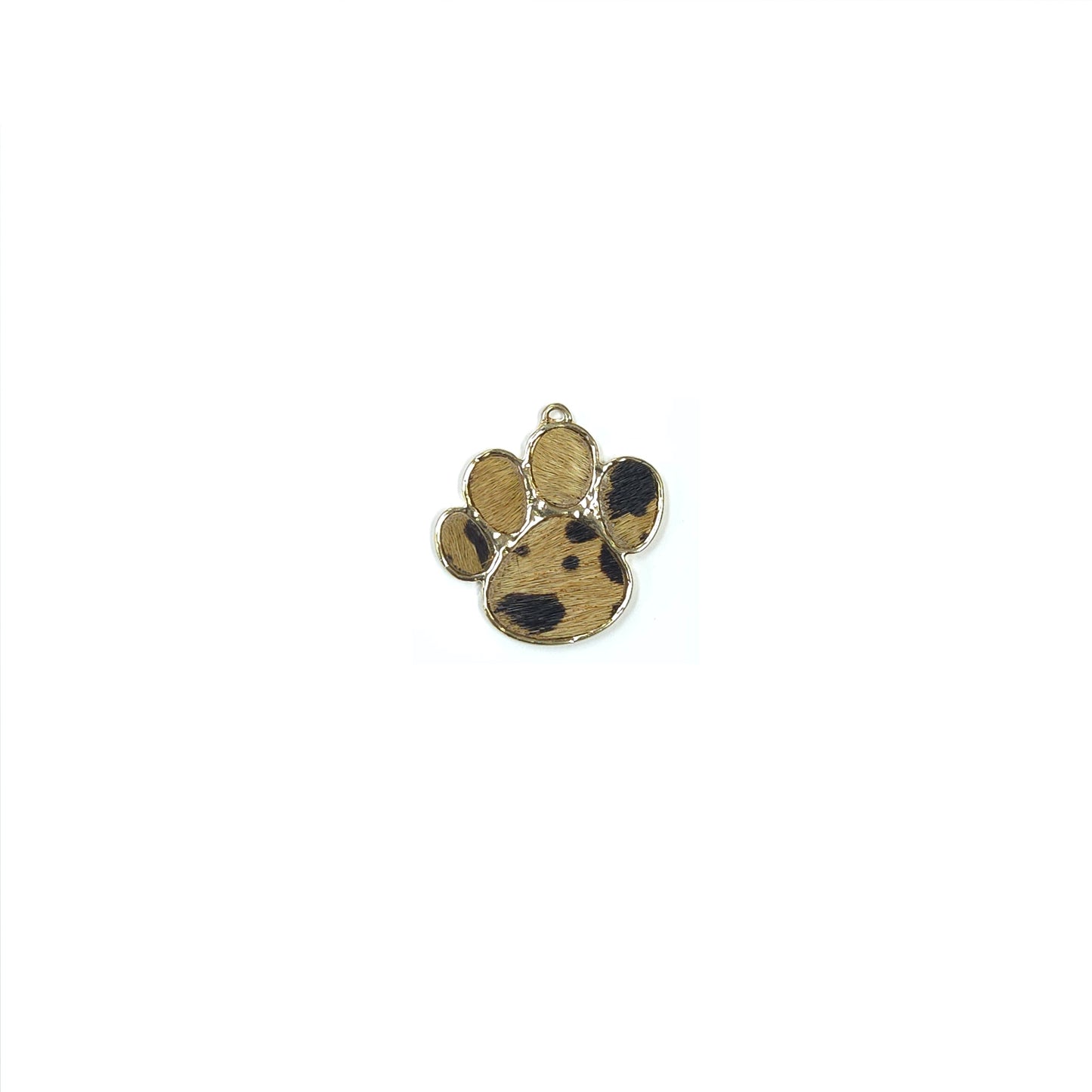 C0064 | Cowhide Paw Print Charm | GC1127