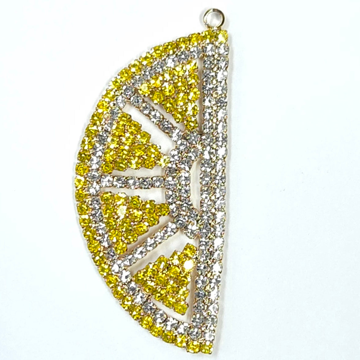 C0063 | Crystal Citrus Slice Charm | GC1127
