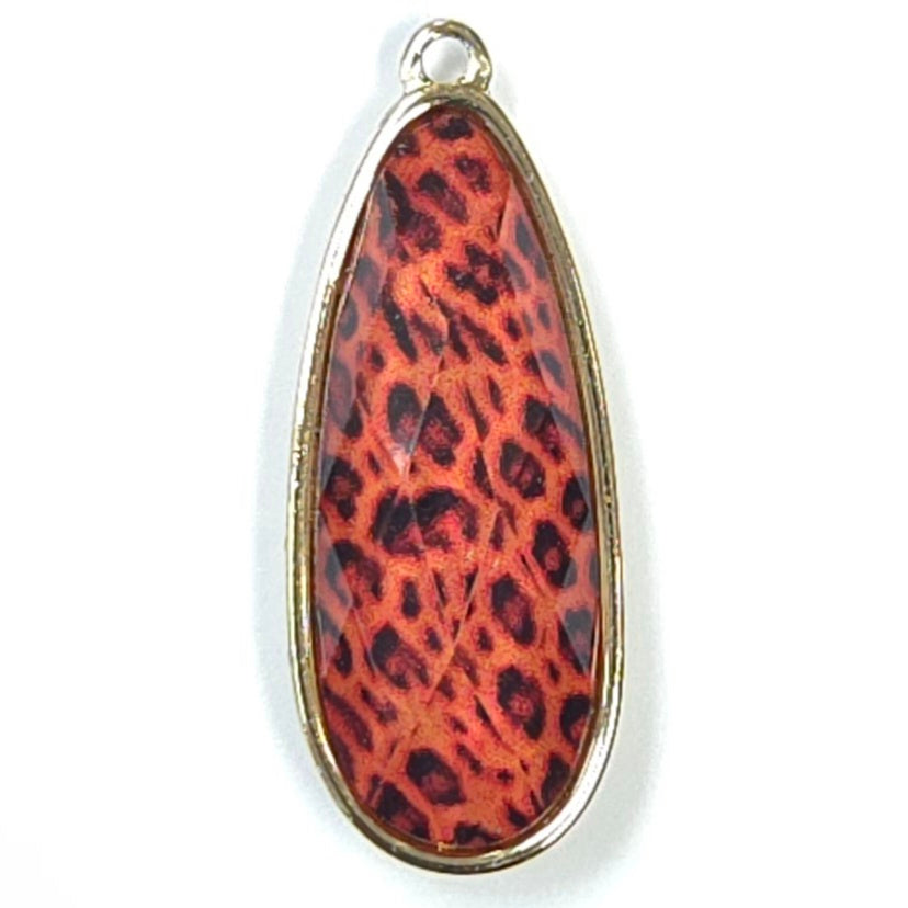 C0090 | Animal Print Oval Charm | GC1128
