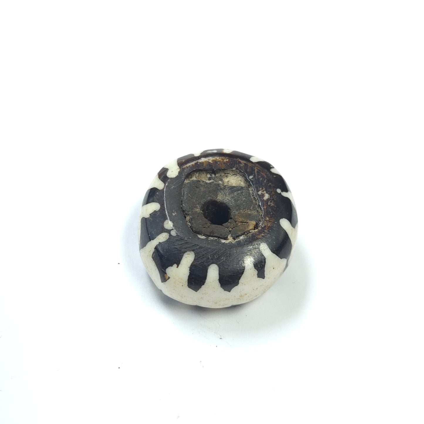 C0029 | Etched Round Stone Bead | GC1132