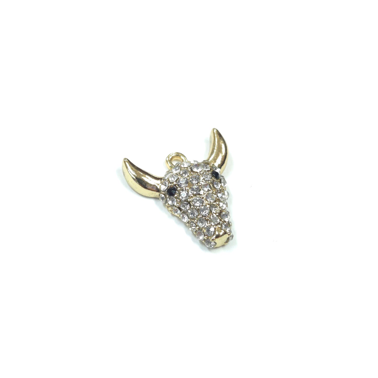 C0043 | Crystal Bull Head Charm | GC1140