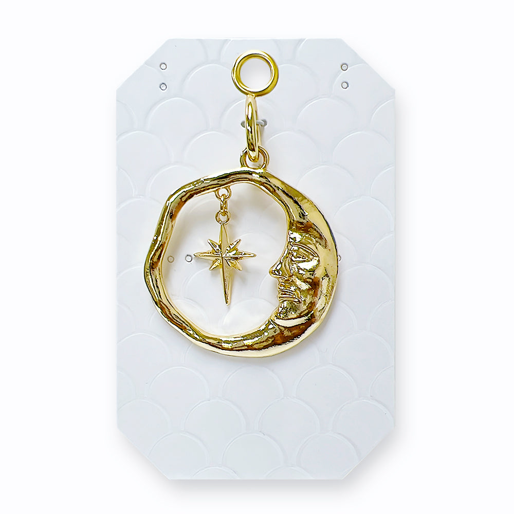 K0026 GK1070 Moon & Star Design Charm