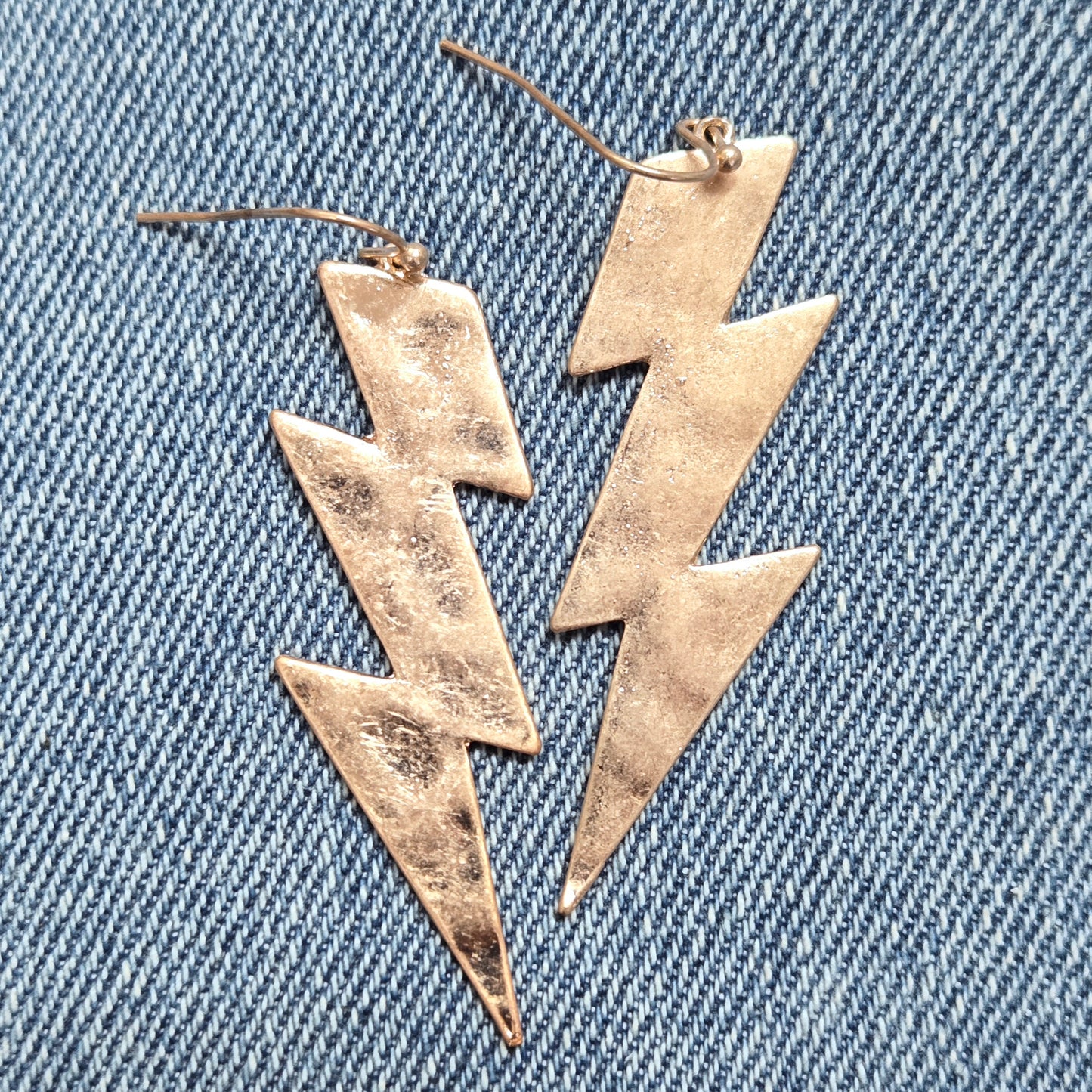 E1152 HE1723 Lightning Bolt Design Drop Dangle Hook Earrings
