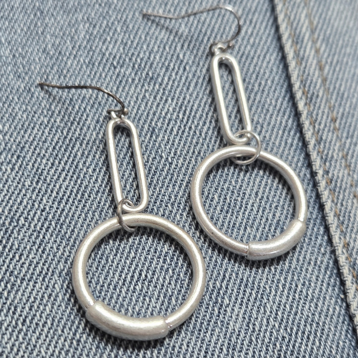 E1154 HE2023 Circle shape Drop Dangle Hook Earrings