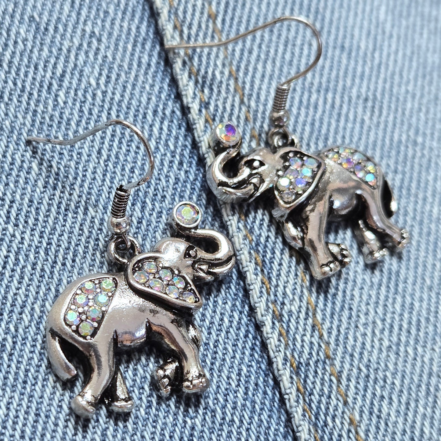 E1198 HE6234 Elephant Shape Drop Dangle earrings