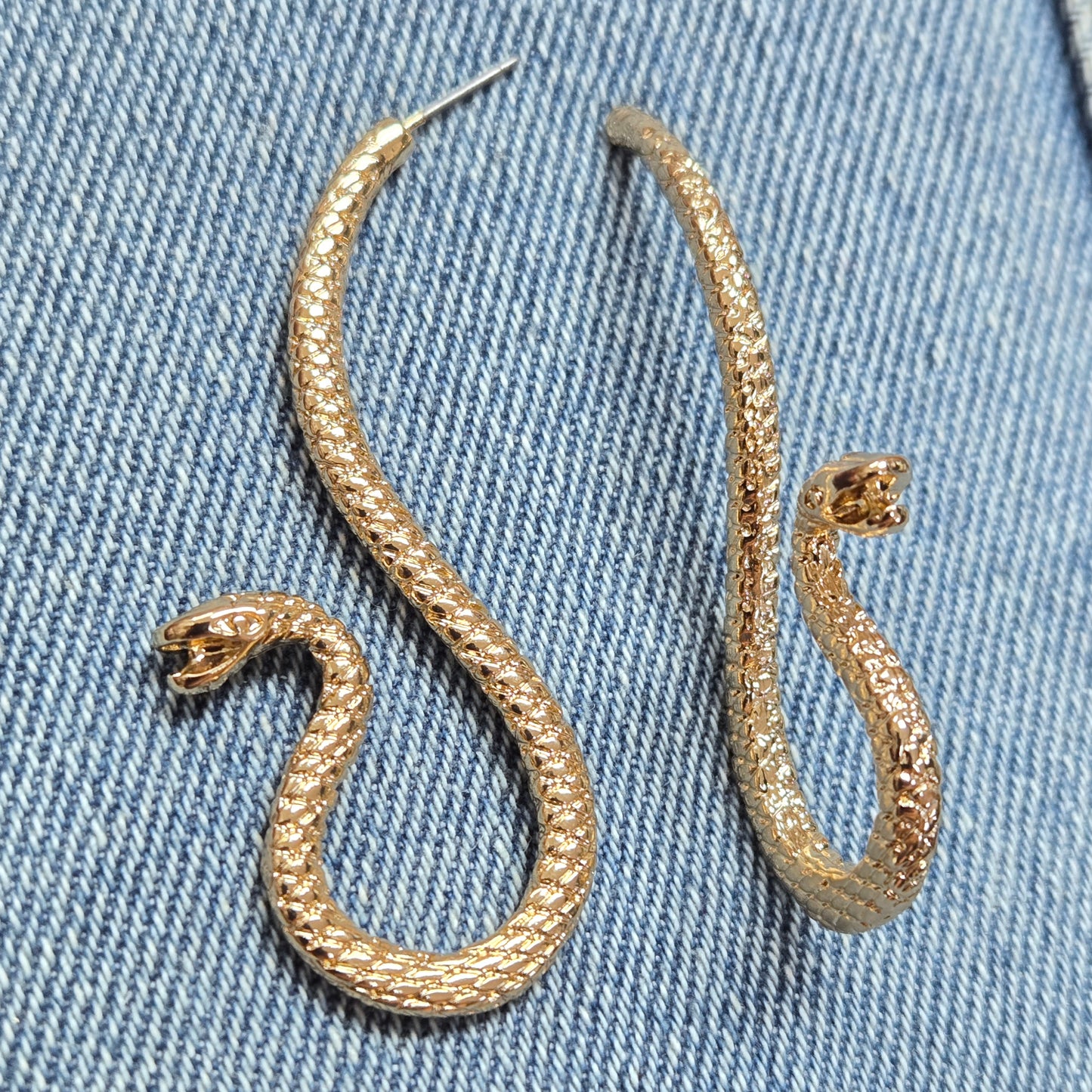 E1288 IE2587 Snake Design Drop Earrings