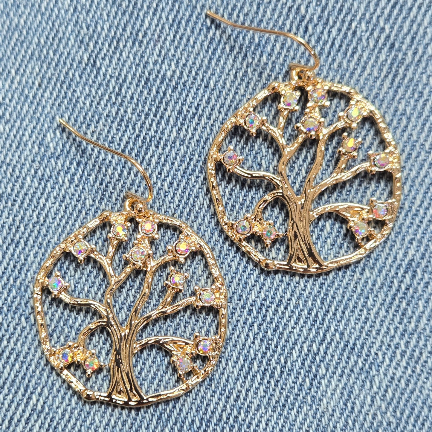 E1249 IE2709 Tree of Life Design Drop Dangle Earrings