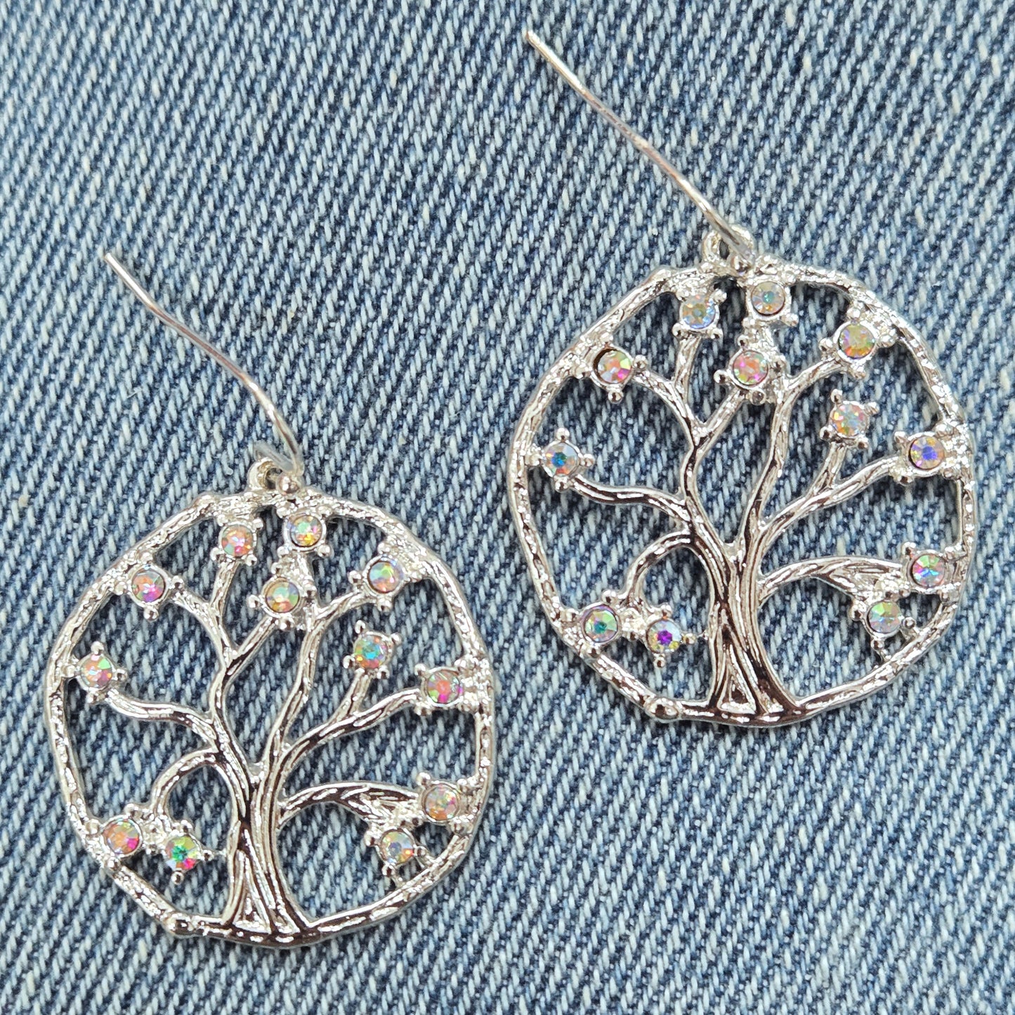 E1249 IE2709 Tree of Life Design Drop Dangle Earrings