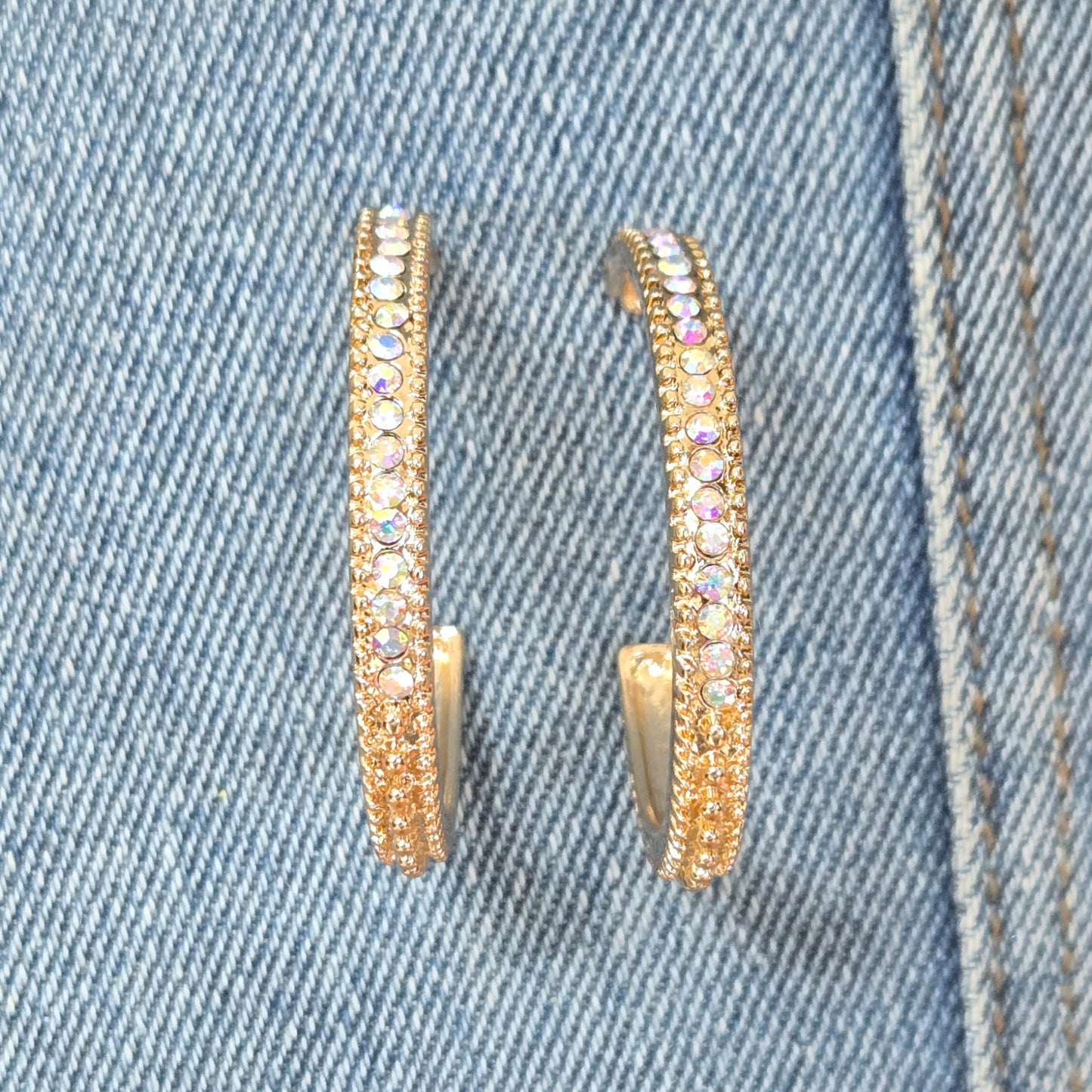 E1327 IE7683 Drop Post Hoop Earrings