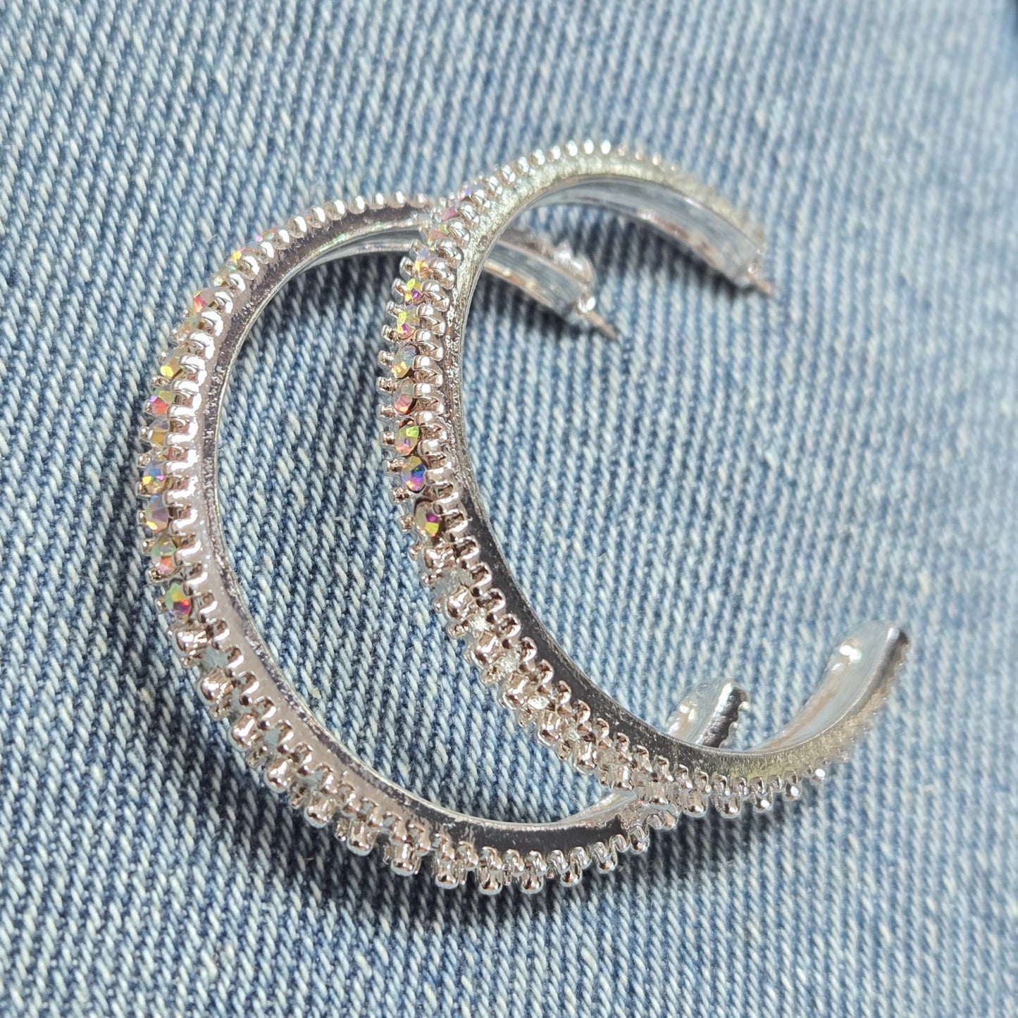 E1327 IE7683 Drop Post Hoop Earrings