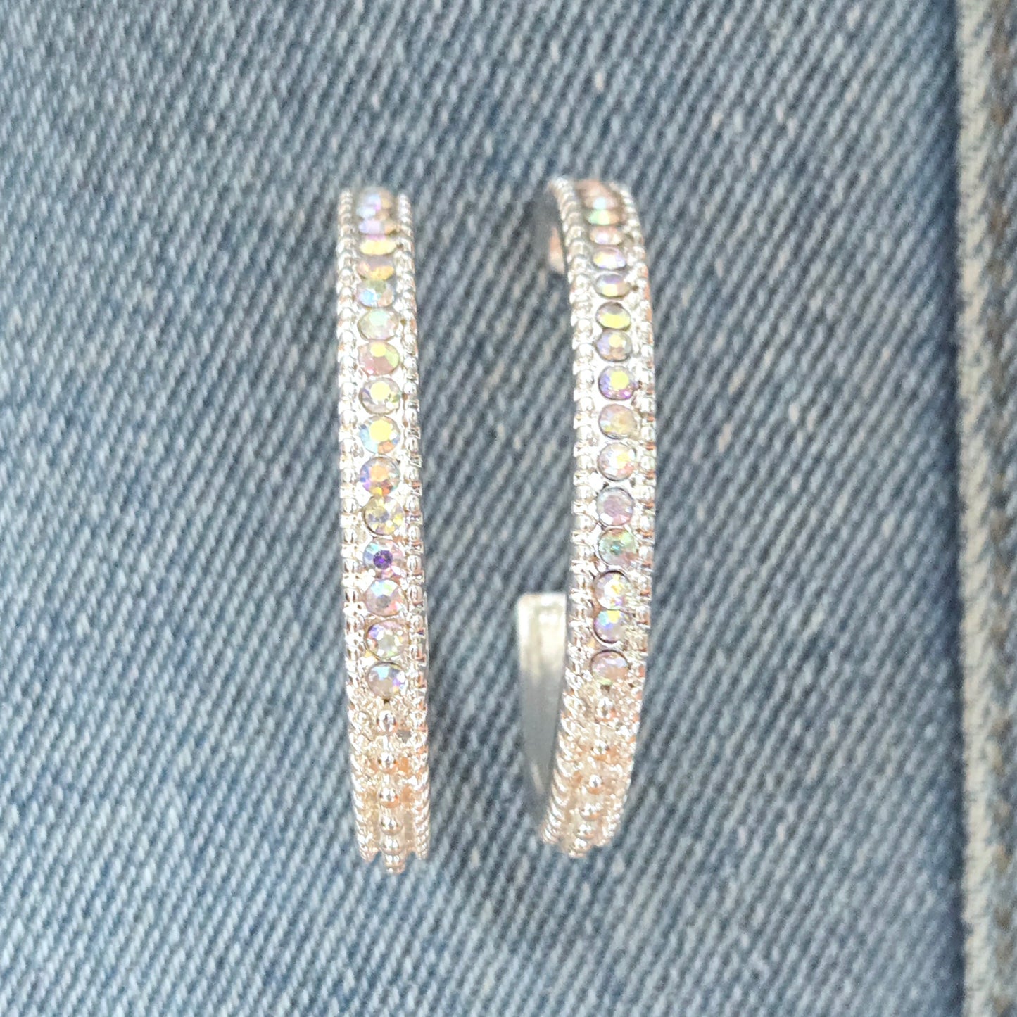 E1327 IE7683 Drop Post Hoop Earrings