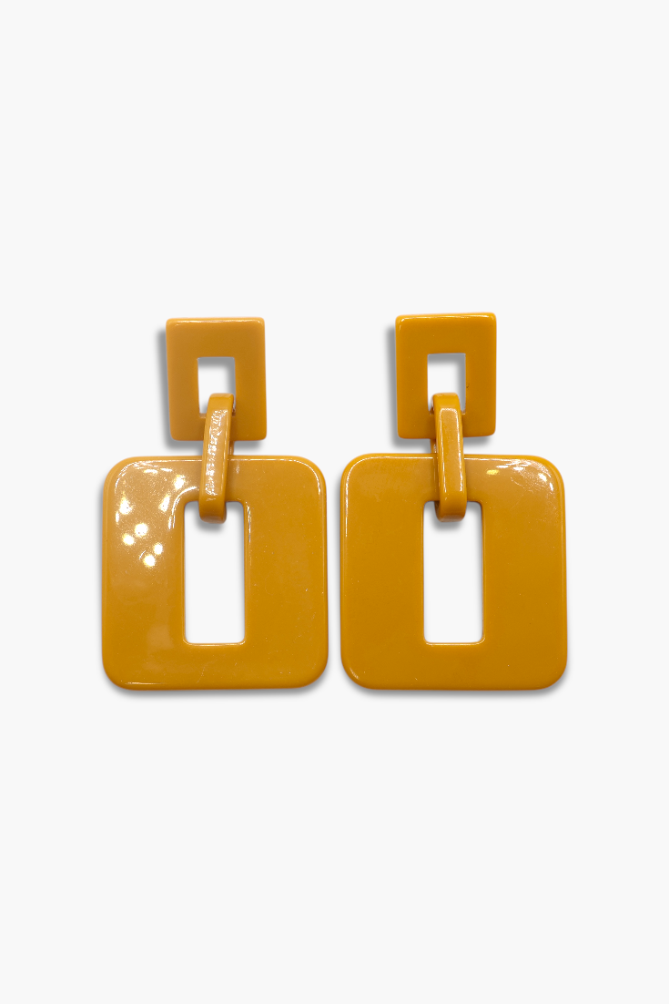 Double Square Drop Earrings | E2110