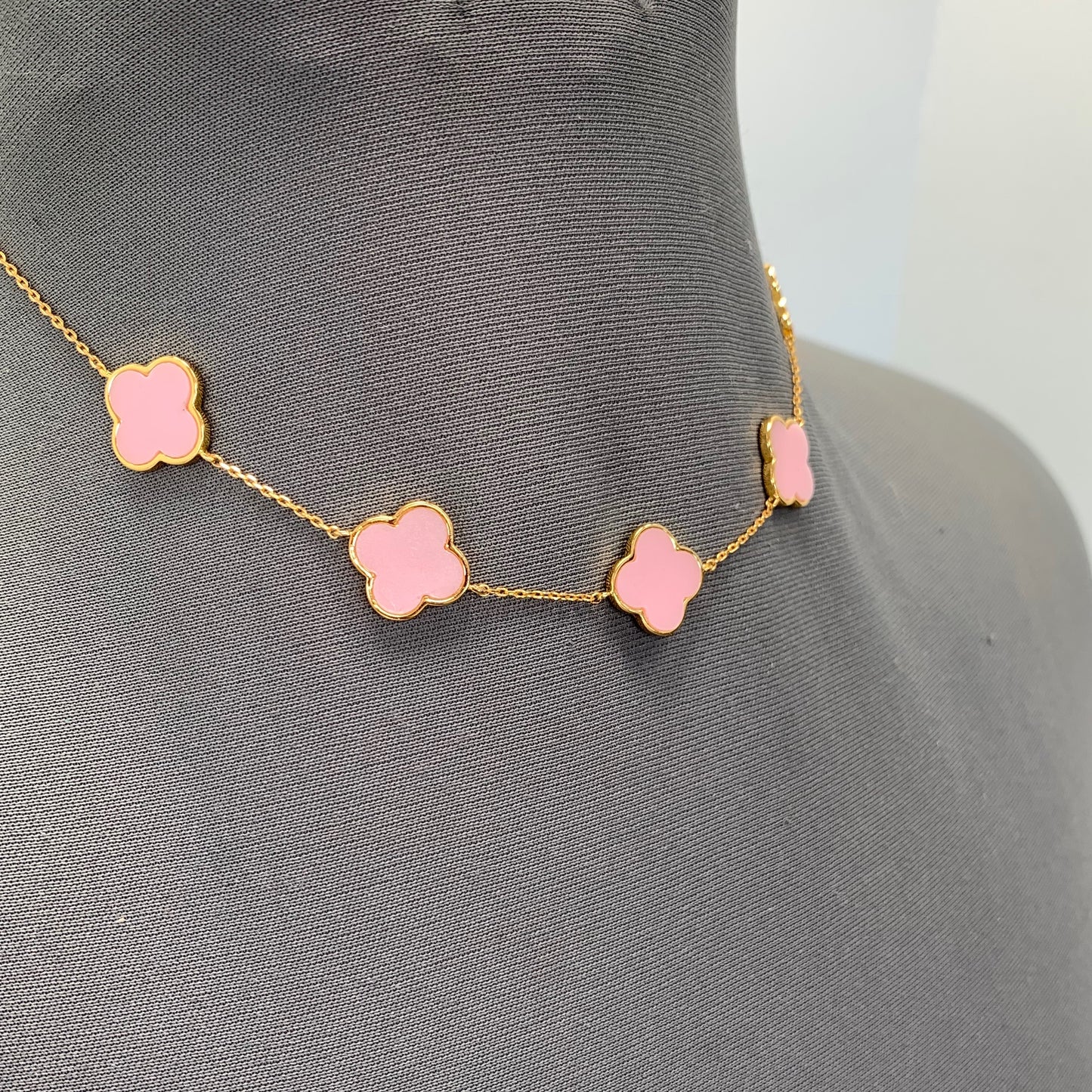 Clover Flower Charm Necklace | N0408
