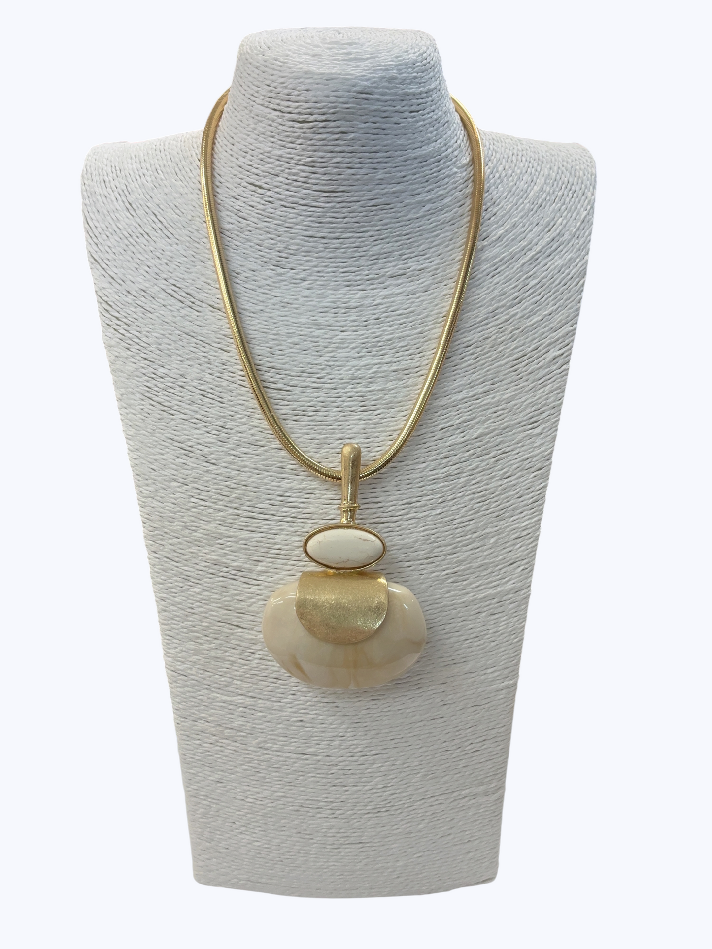 Geometric Double Pendant Necklace | N5363