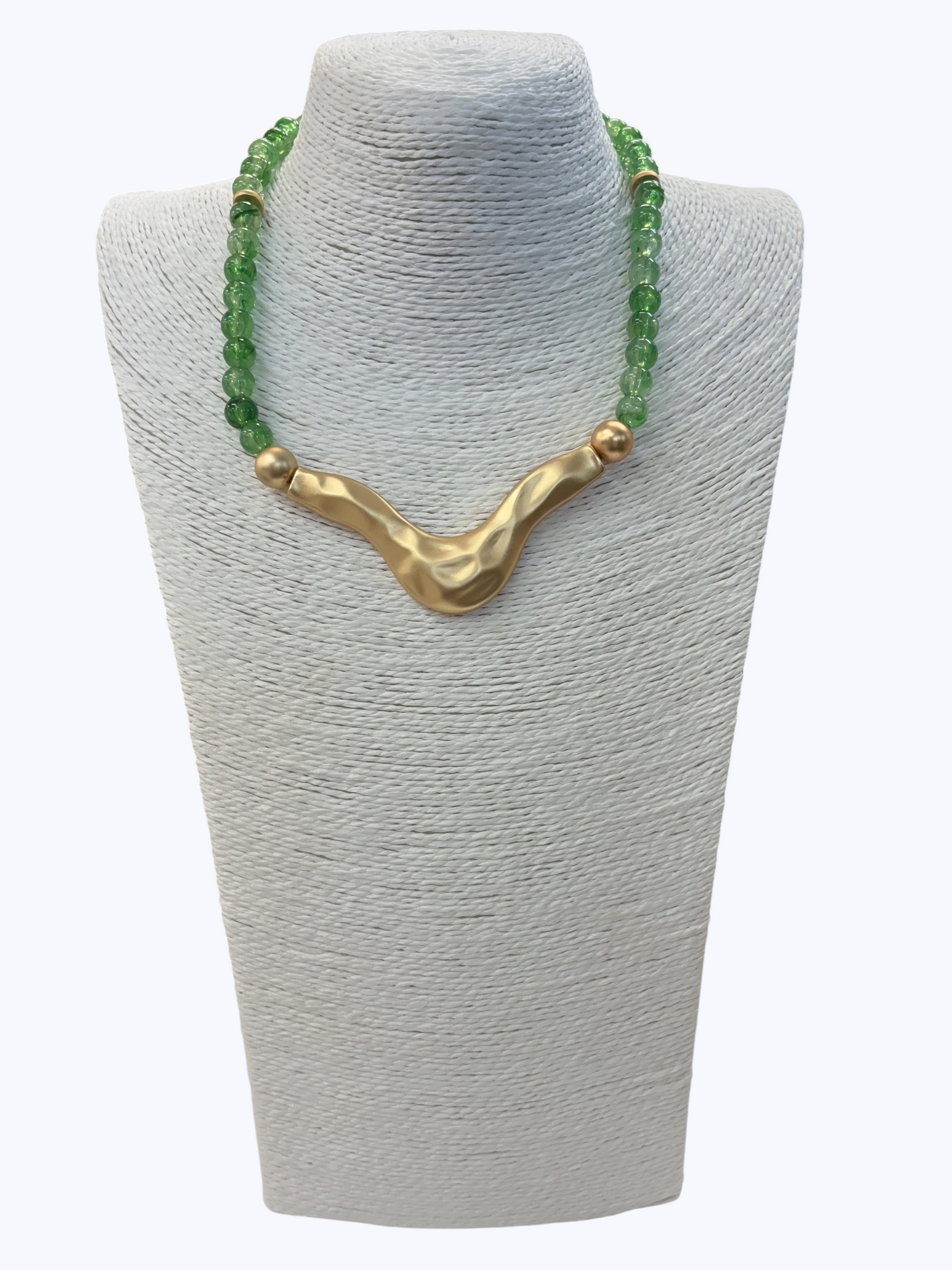 Textured Bar Beaded Necklace | N5357