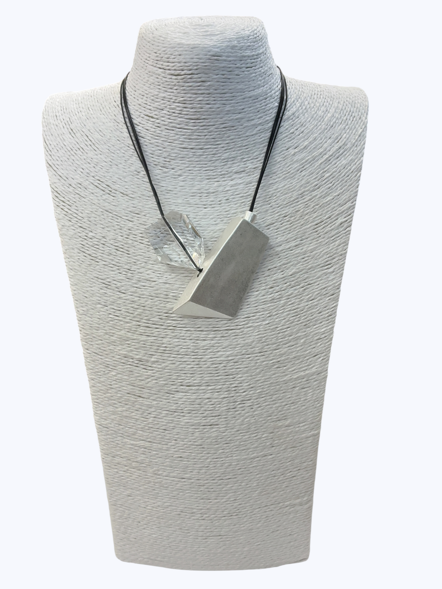 Rectangular Clear Bar Necklace | N5359
