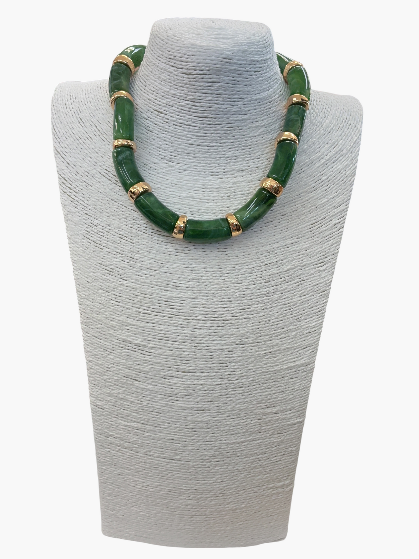 N5115 | Brown Acrylic Short Necklace | APD9941