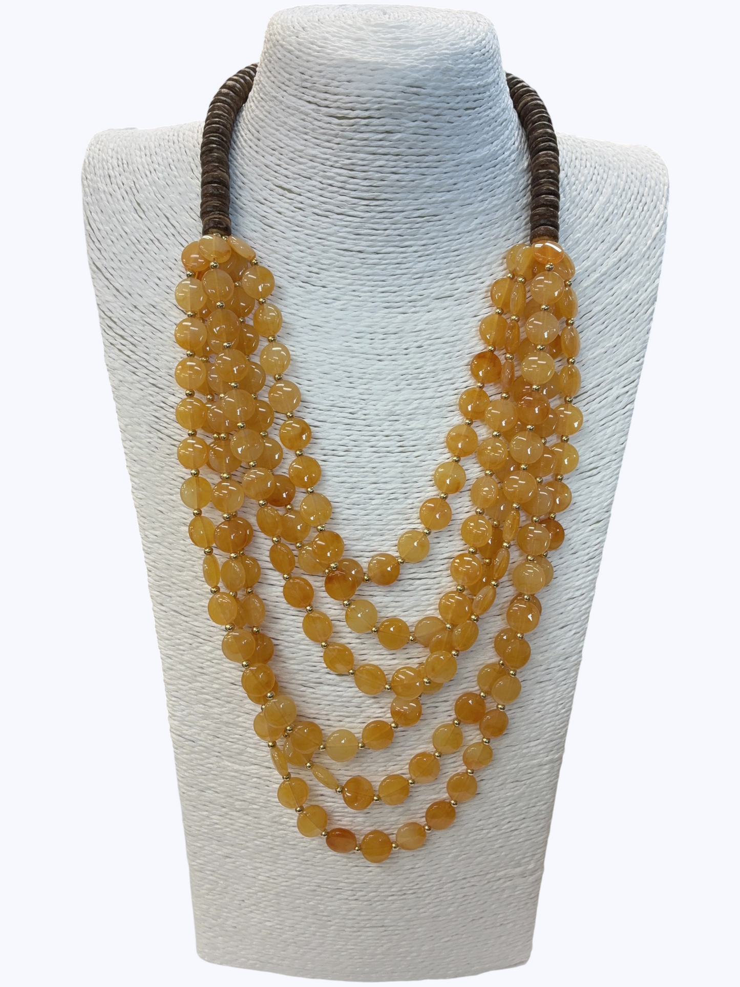 Round Bead Layered Necklace | N5376