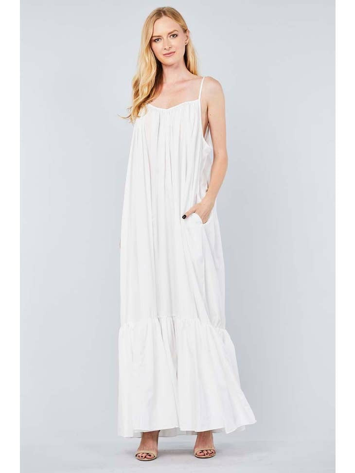 Spaghetti Strap Low Back Dress
