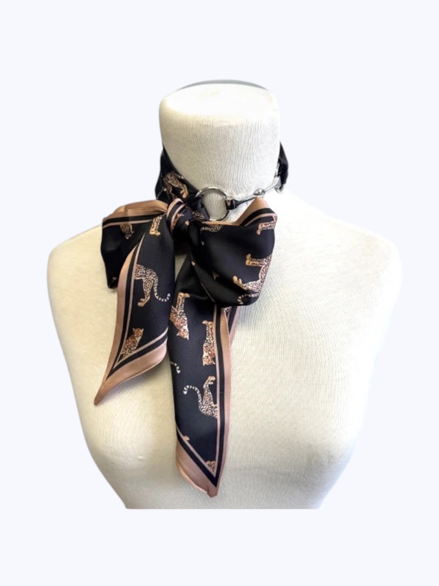 Leopard Bow Neck Scarf | SN0005