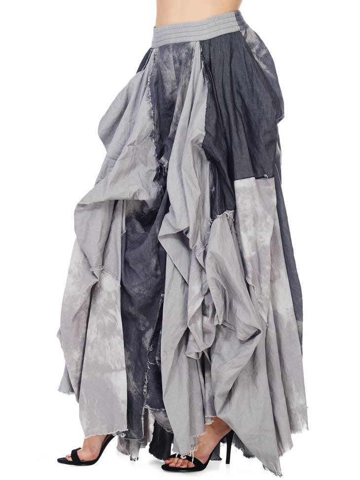 Black Denim Damsel Skirt