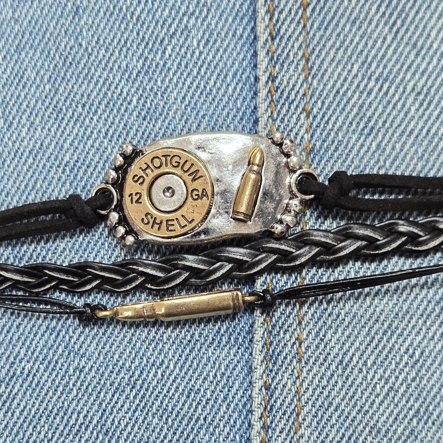 B0202 JB0254 Bullet Shell Design Wrap Bracelet