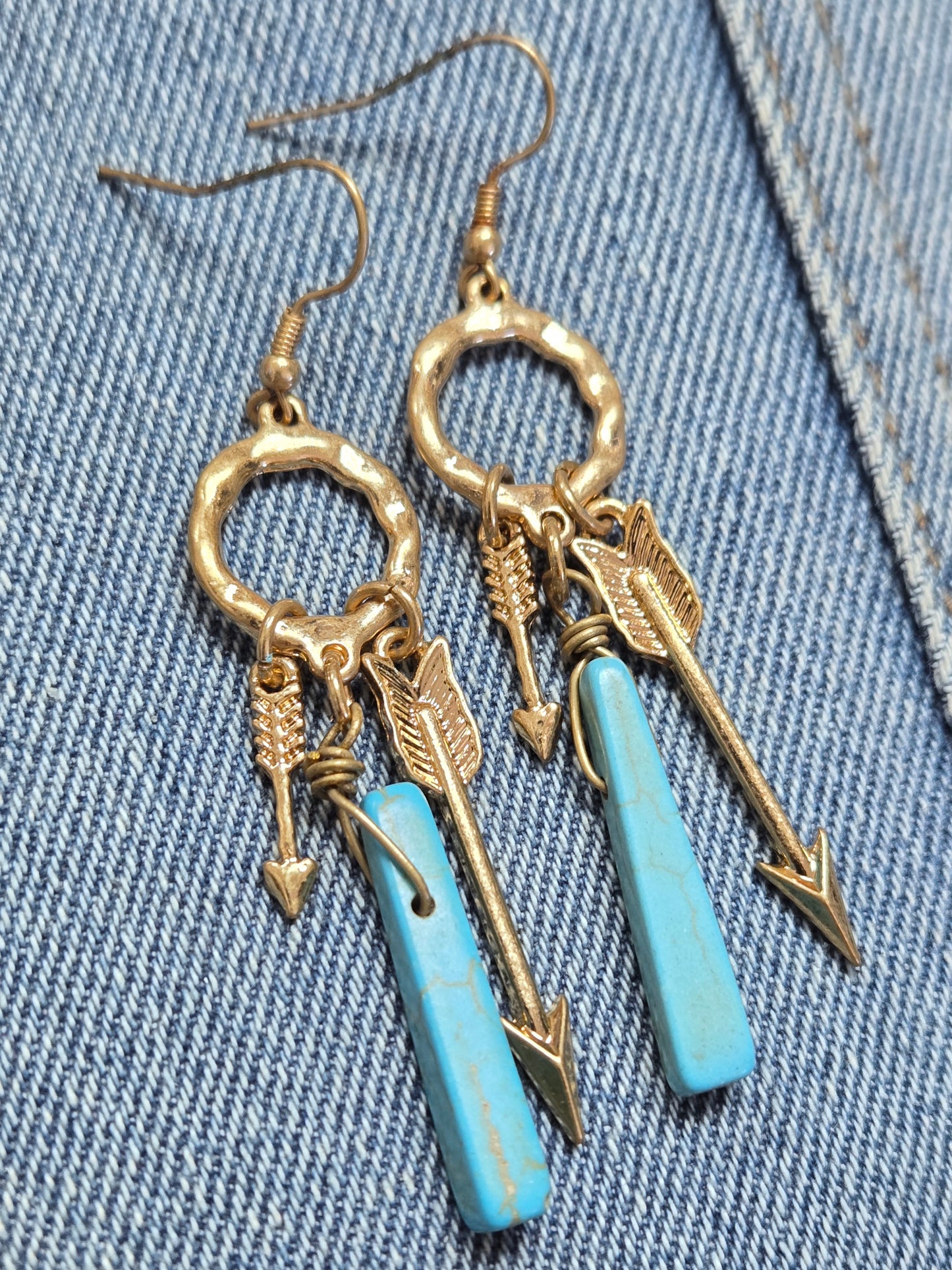 E1350 JE0169 Arrow designs Dangle Earrings