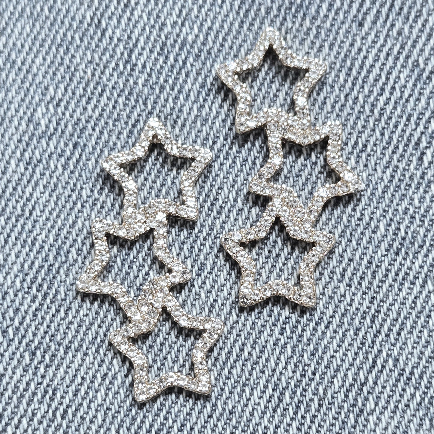 E1312 JE7062 Stars Drop Earrings
