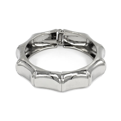 B0074 | Sculpted Hinged Bangle Bracelet | KB2114