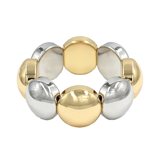 Two-Tone Round Bead Bracelet | B0133
