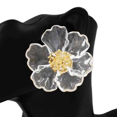 Oversized Flower Statement Earrings | E2551