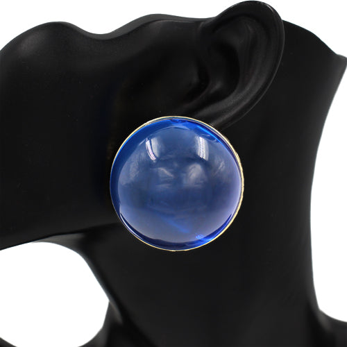 E2565 | Dome Acrylic Stud Earrings | KE1137