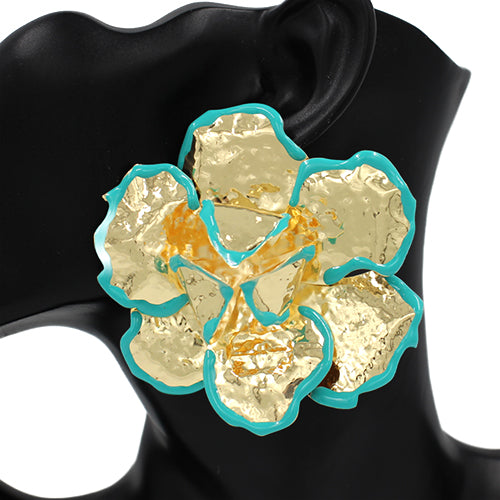 E0235 | XL Modern Petal Cluster Earrings | KE2652