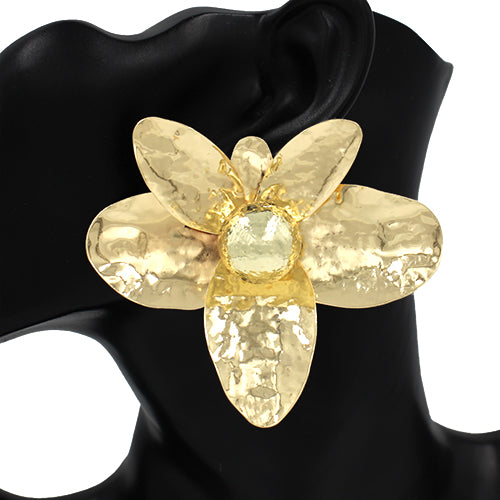 E1545 KE2760 Flower Drop Earrings