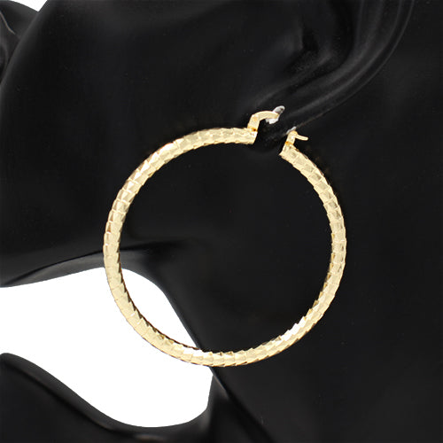 E2574 | Timeless Textured Hoop Earrings | KE2848-60