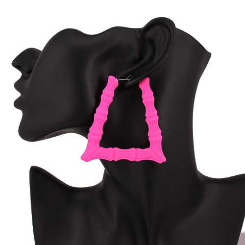 E1539 KE3467 Bamboo Hoop Earrings