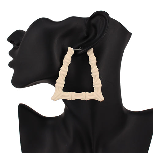 E1539 KE3467 Bamboo Hoop Earrings