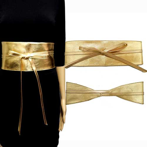 BL1018 LT5085 THICK WRAP AROUND FAUX LEATHER BELT