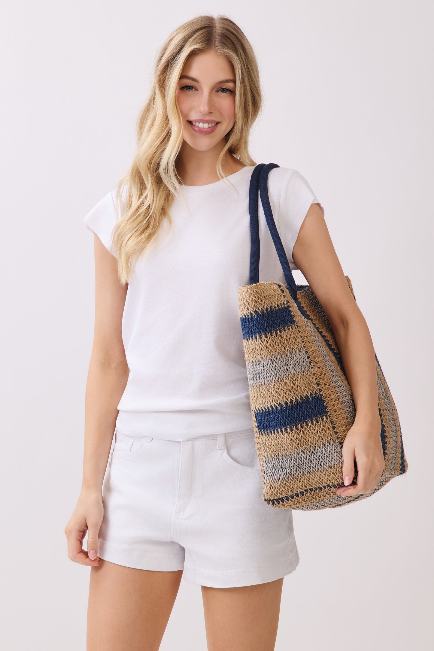 P0016 | Loomed Fiber Open Tote Bag | MB0324